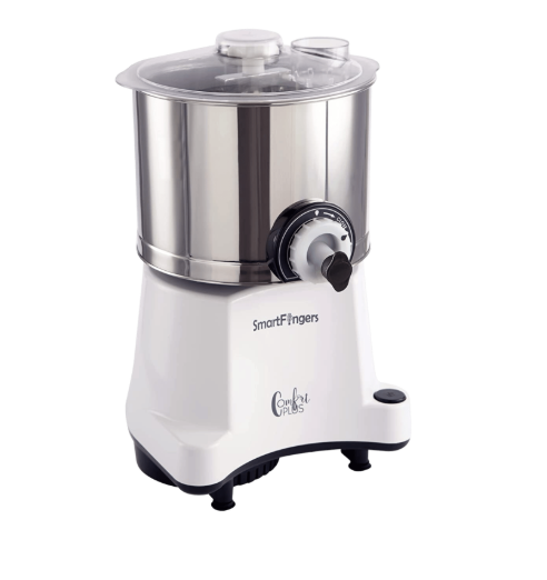 Smart Fingers Comfort Plus Wet Grinder 230 V ( 2 Litre,White ) with Attachments